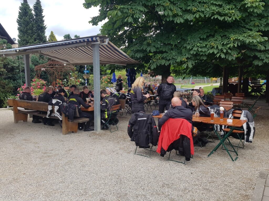 Pause bei der ETfA 2024 im Fuchsgarten